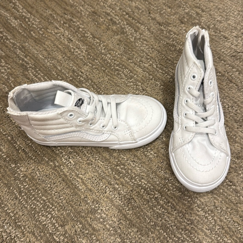 Vans white shoes